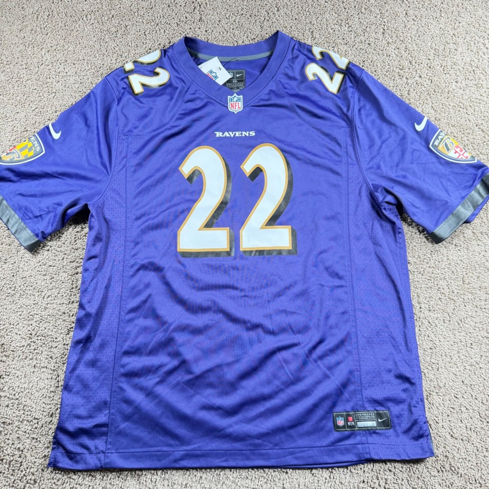 Nike Mens Baltimore Ravens Derrick Henry 22 Game Jersey sportswear streetwear - Picture 3 of 10